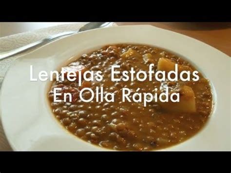 Olla súper rápida osr6 de jata. Como Hacer Lentejas en olla express - Recetas fáciles ...