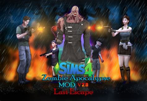 The Sims 4 Zombie Apocalypse Mod V 205 Last Escape Release