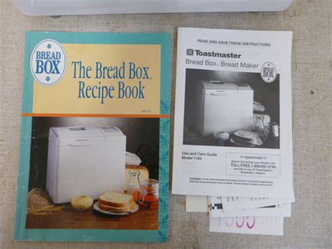Everybody understands the stuggle of getting dinner on the table after a long day. Toastmaster Bread And Butter Maker Recipe Book