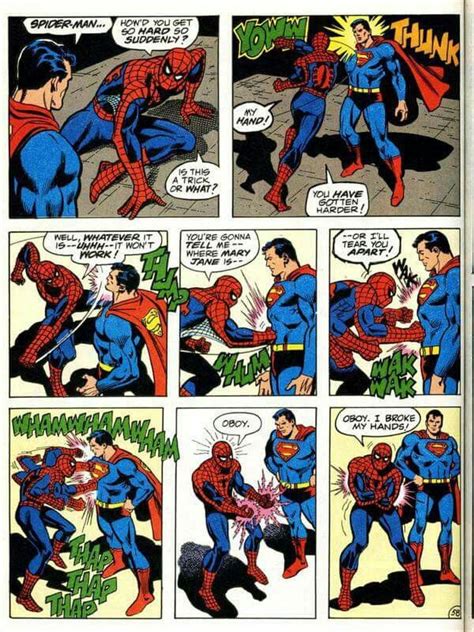 Spiderman Cant Beat Superman Spiderman Comic Comic Book Superheroes