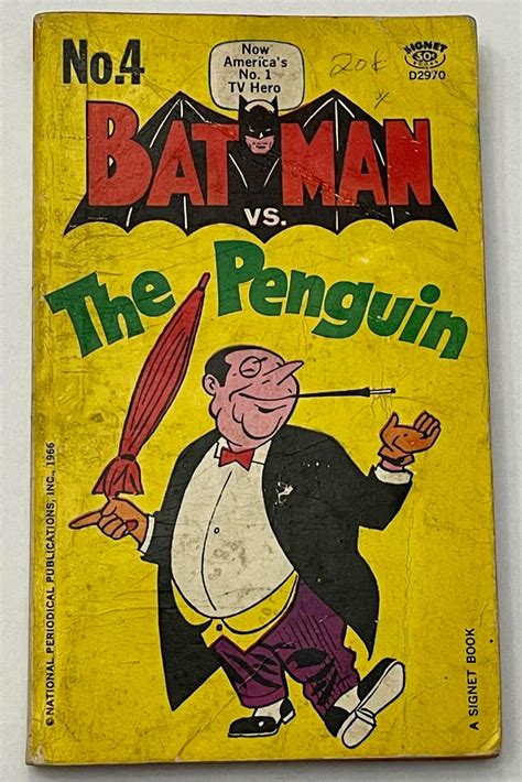 Lot 1966 Batman Vs The Penguin No 4 Signet Soft Cover Comic Book