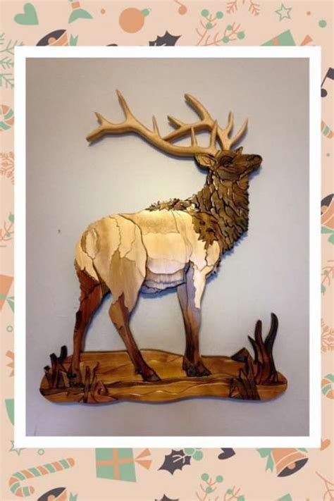 Excellent Art Of Scroll Sawing And Wood Carving And Intarsia Elk Elk