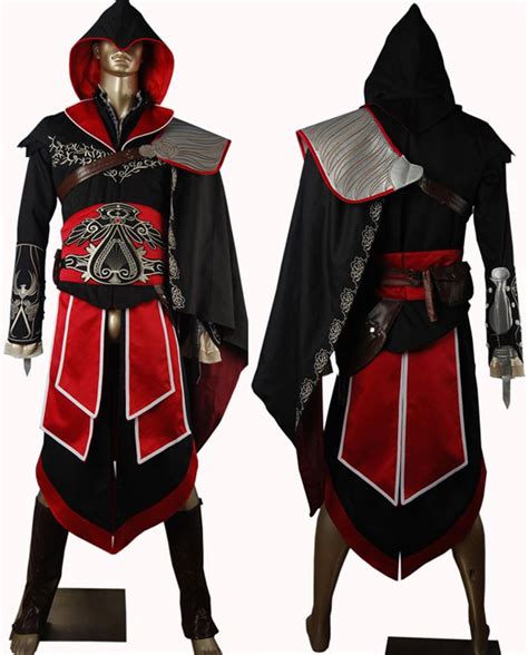 Assassin's Creed brotherhood Ezio cosplay costume black edition
