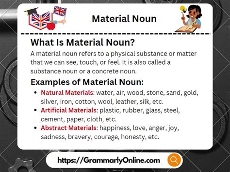 What Is Material Noun Definitions Rules And Examples