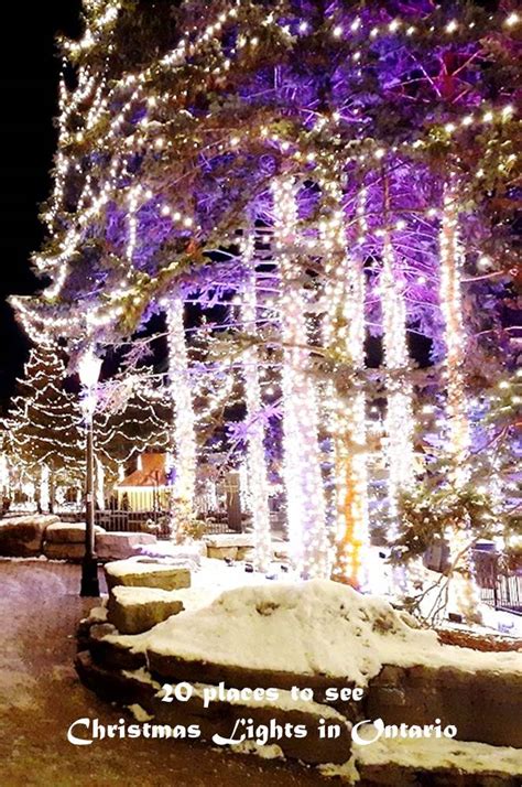 20 Places To See Christmas Lights In Ontario Allontario