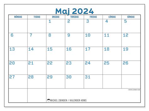 Kalender Maj 2024 För Att Skriva Ut “49ms” Michel Zbinden Se