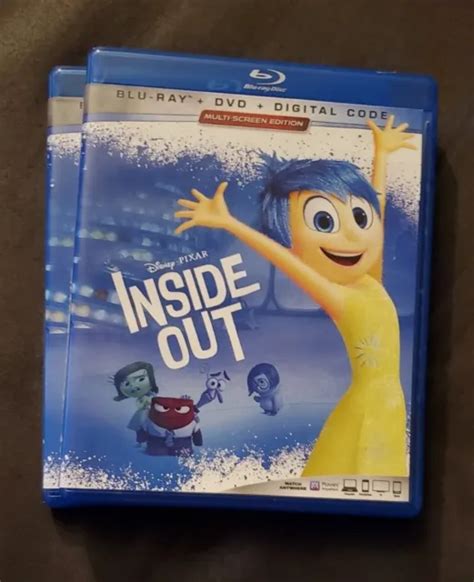Inside Out Disney Pixar Blu Ray And Dvd 2 Disc Set 2019 5 00 Picclick