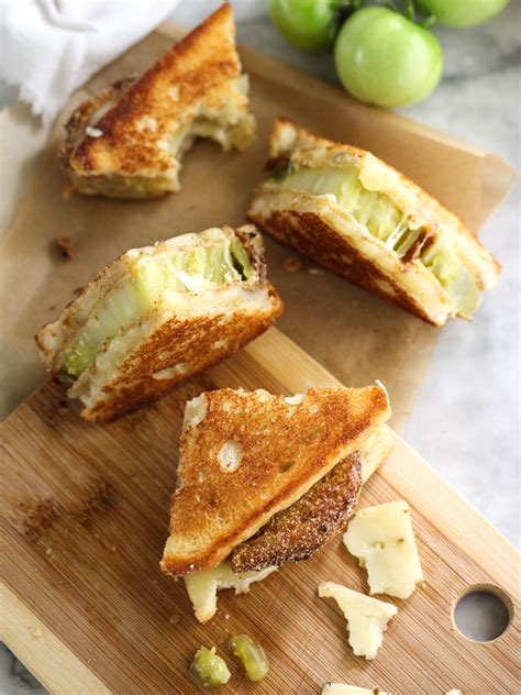 I would go about three times a week to order a grilled provolone cheese & tomato sandwich. Fried Green Tomatoes Grilled Cheese Sandwich | foodiecrush