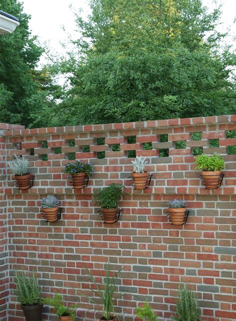 Brick Wall Herb And Flower Planters We Added To Another Section Of Our