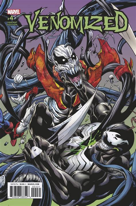 Venomized 4 2018 Connecting Variant Cover By Mark Bagley Marvel