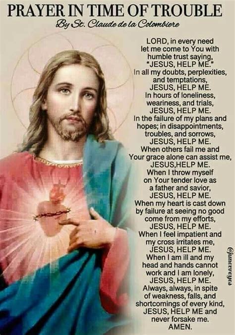 Jesus Christ Help Me In All My Needs Jesus Prayer Prayer Scriptures