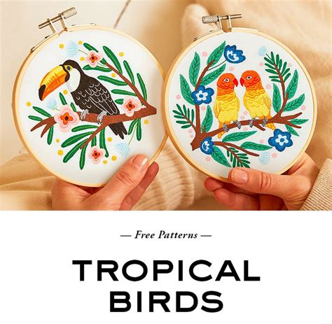 Dmc Free Patterns Tropical Birds Milled