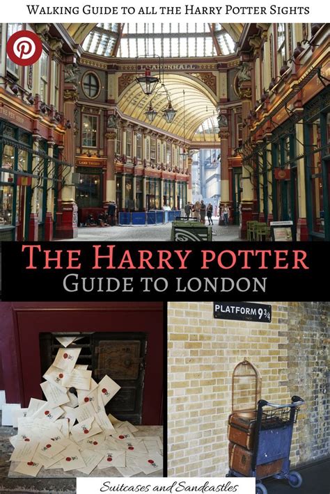 The Harry Potter Guide To London Is Shown In Three Different Pictures