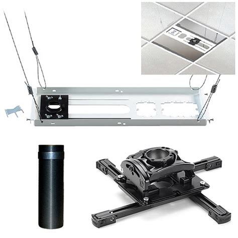 This projector ceiling mount will support all the projector that has weight up to 30 lbs. Chief KITEZ006 Projector Ceiling Mount Kit