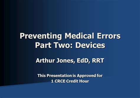 Preventing Medical Errors Part Two Devices Respiratory Associates