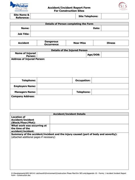 Free Incident Report Template Fill Out And Sign Online Dochub