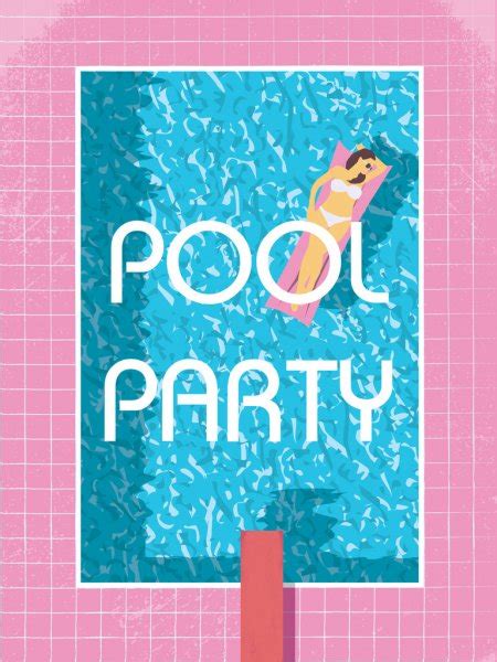 ᐈ Pool Party Invitation Templates Stock Vectors Royalty Free Pool Party Template Illustrations