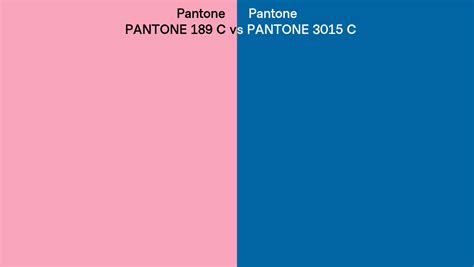 Pantone 189 C Vs Pantone 3015 C Side By Side Comparison