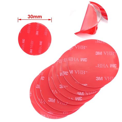 10pcs 3m Transparent Acrylic Double Sided Tape Vhb Strong Self Adhesive