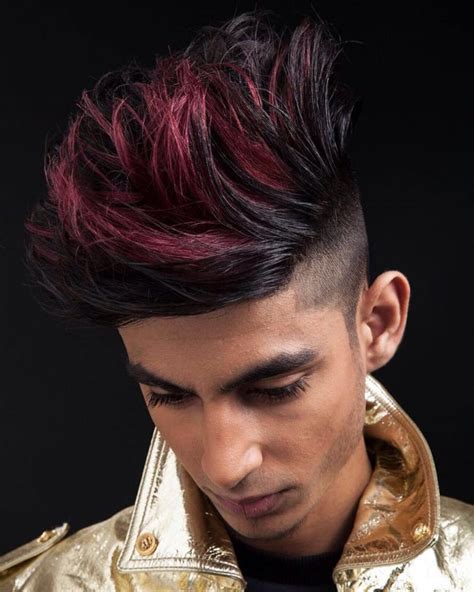 Black And Red Mens Hairstyles Hairstyle