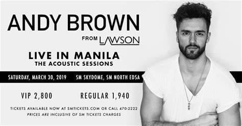 Andy Brown Live In Manila Event Philippines
