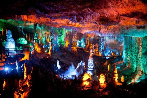 Stalactite Filled Cave Illuminated Photo 7 Pictures Cbs News