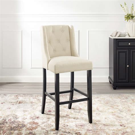 Find the savings you are looking for here. Baronet Tufted Button Upholstered Fabric Bar Stool in ...