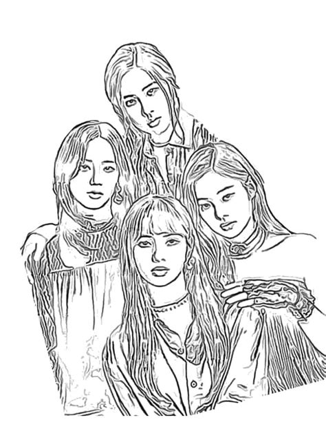 Dibujos De Blackpink 7 Para Colorear Para Colorear Pintar E Imprimir