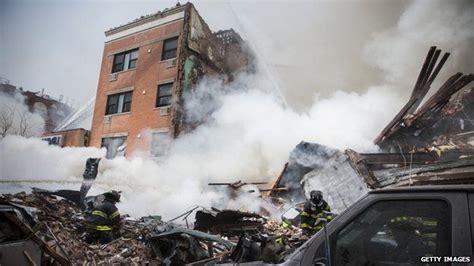 Six Dead In New York City Buildings Collapse Bbc News
