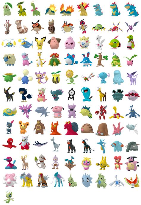 Pokemon Johto List Pokemon Drawing Easy