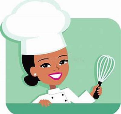 12 African American Female Cook Chef Stickers For Planners And