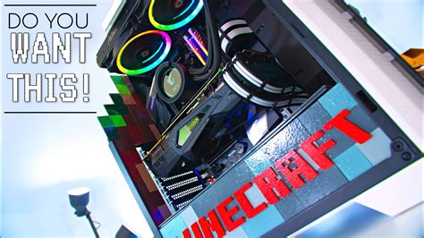1850 Custom Minecraft Themed Gaming Pc Build Do You Want This Youtube
