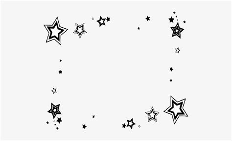 Download Transparent Star Border Star Border Design Black And White