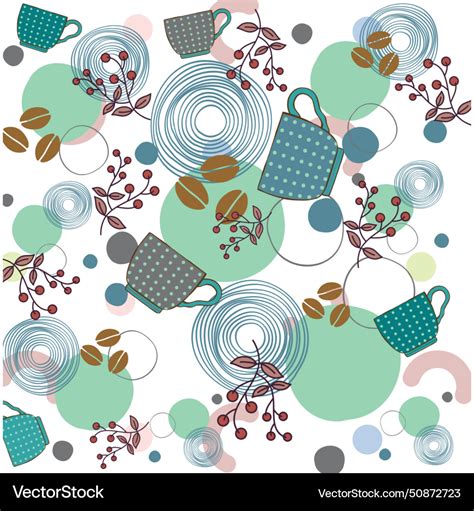 Coffee Seamless Pattern Royalty Free Vector Image