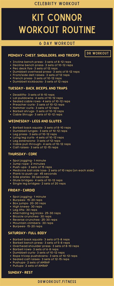 Kit Connors Workout Routine And Diet Plan Dr Workout