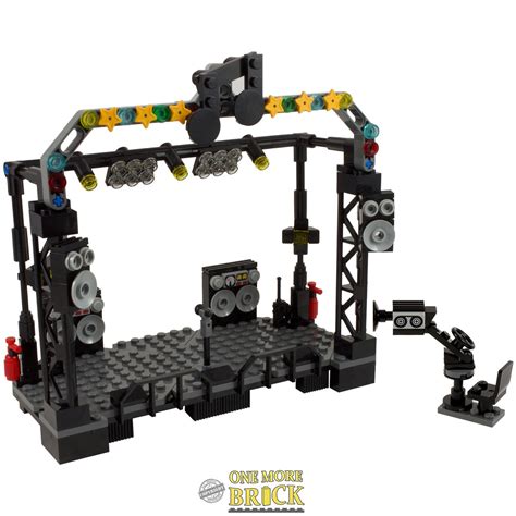 Music Rockband Stage Model Kit Made With Lego Bricks Etsy