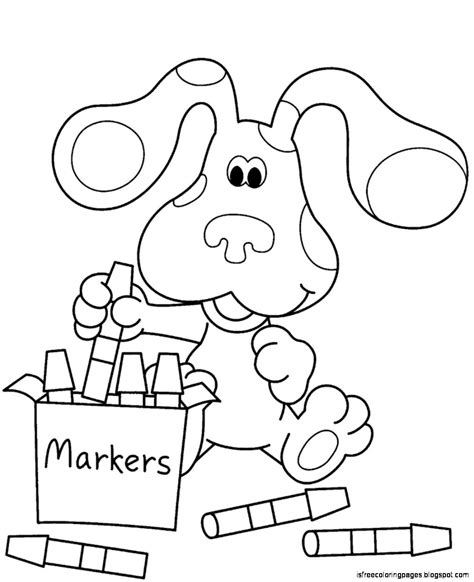 Blue S Clues Coloring Pages Free Coloring Pages