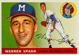 1955 Topps Warren Spahn #31 Baseball Card Value Price Guide