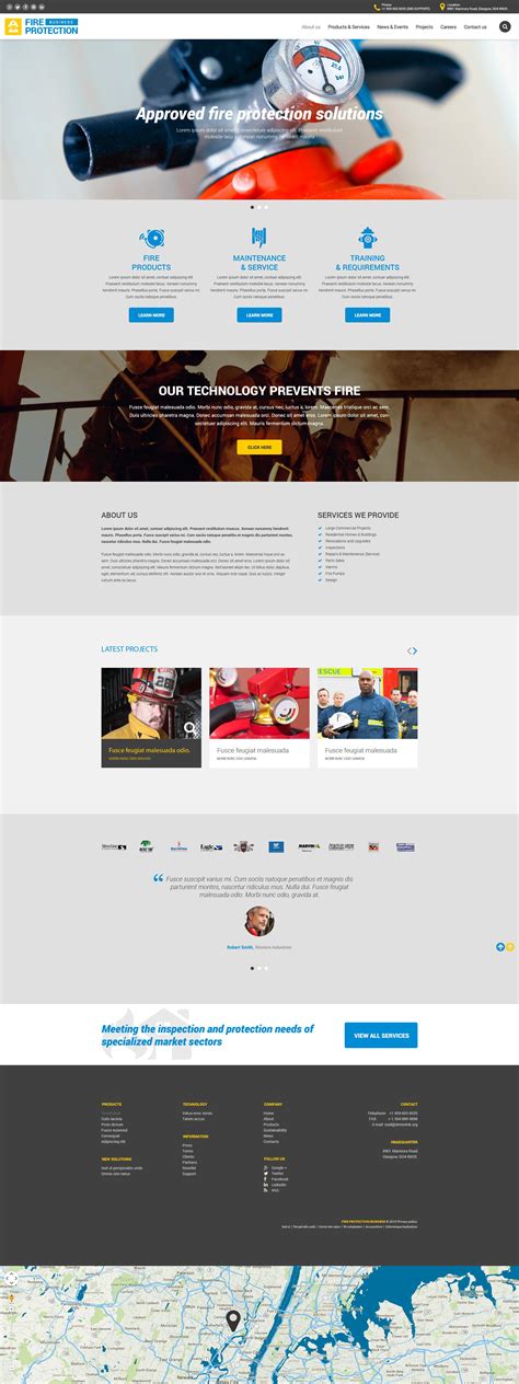 Opt for professional fire department wordpress templates to build a website for a fire brigade! Fire Department Website Template