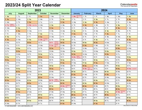 July 2023 To June 2024 Calendar Get Calendar 2023 Update