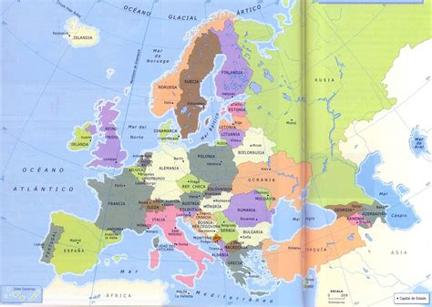 Lujo Mapa De Europa Actual Paises Y Capitales My XXX Hot Girl