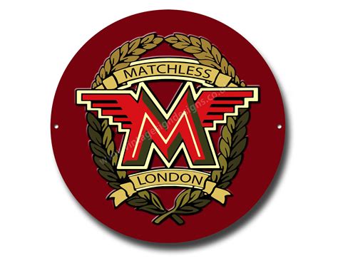 Matchless Motorcycles Round Metal Sign Size 11 Diameter Etsy
