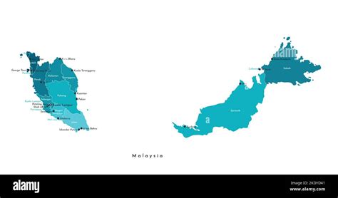Malaysia Map Cut Out Stock Images And Pictures Alamy