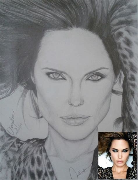 Angelina Jolie Realismo Desenhos