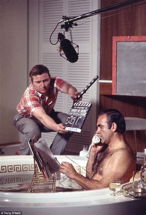 Image Sean Connery Reading On The Set Of Diamonds Are