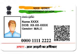 Aadhar Card Template Download - Cards Design Templates