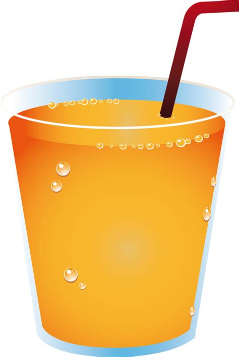 Orange Juice Glass Cartoon