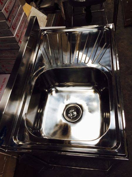 Ss free standing single bowl commercial sink, for kitchen ₹ 10,500. Kitchen Sink Stainless With Stand [ Furniture & Fixture ...