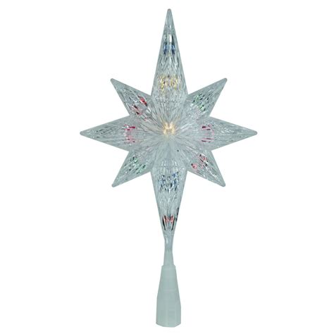 11 Lighted Clear Crystal Star Of Bethlehem Christmas Tree Topper
