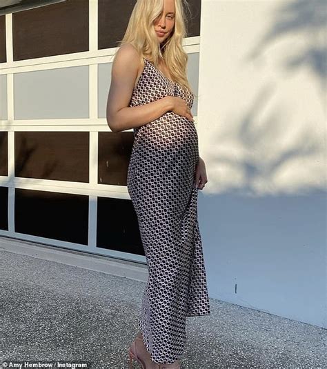 Tammy Hembrows Sister Amy Shows Off Her Massive Baby Bump In Lingerie
